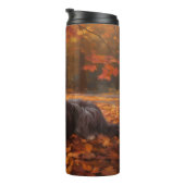 Havanees in Herfstbladeren Herfst Inspire Thermosbeker (Geroteerd rechts)