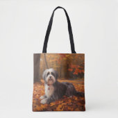Havanees in Herfstbladeren Herfst Inspire Tote Bag (Voorkant)