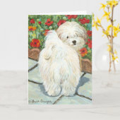 Havanees in papavers printgeschenken en Kaarten (Gele Bloem)