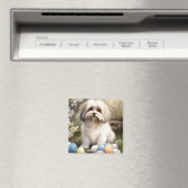 Havanees met paaseieren magneet (Insitu (Vaatwasser))