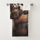 Havanees met Sinterklaas Feestelijke Kerstmis Bad Handdoek (Insitu)