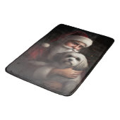 Havanees met Sinterklaas Feestelijke Kerstmis Badmat (Gekanteld)