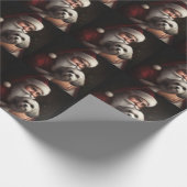 Havanees met Sinterklaas Feestelijke Kerstmis Cadeaupapier (Hoek)