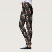 Havanees met Sinterklaas Feestelijke Kerstmis Leggings (Links)