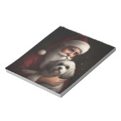 Havanees met Sinterklaas Feestelijke Kerstmis Notitieblok (Linkerzijde)