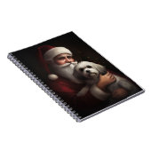 Havanees met Sinterklaas Feestelijke Kerstmis Notitieboek (Rechterzijde)