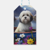 Havanees op een peddel: een Schilderachtig avontuu Cadeaulabel (Achterkant)