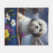 Havanees op een peddel: een Schilderachtig avontuu Fleece Deken (Voorkant (Horizontaal))