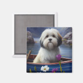 Havanees op een peddel: een Schilderachtig avontuu Magneet (Voorkant / Achterkant)