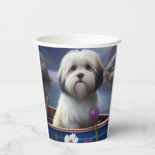 Havanees op een peddel: een Schilderachtig avontuu Papieren Bekers (Achterkant)