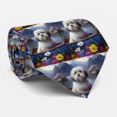 Havanees op een peddel: een Schilderachtig avontuu Stropdas (Opgerold)