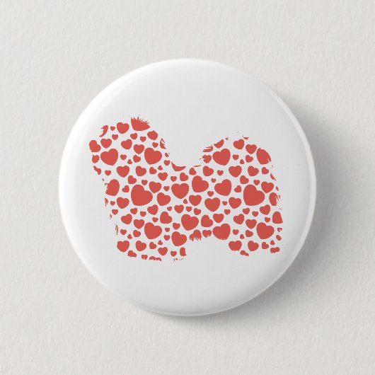 Havanees Ronde Button 5,7 Cm (Voorkant)