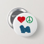 Havanees Ronde Button 5,7 Cm (Voorkant /achterkant)