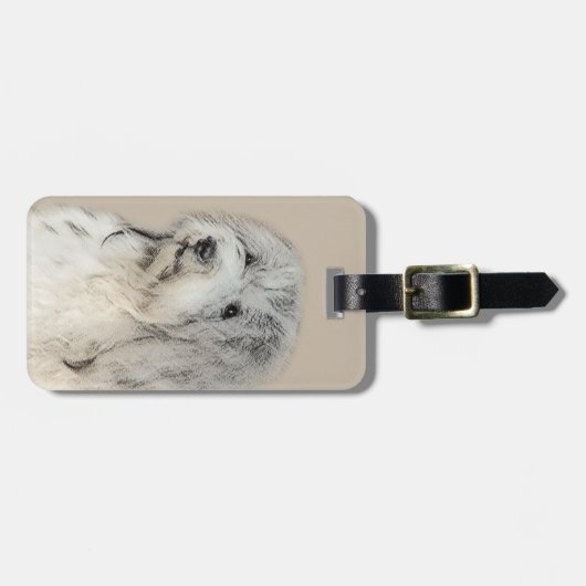 Havanees schilderen (Gold Sable) - Oorspronkelijke Bagagelabel (Voorkant horizontaal)