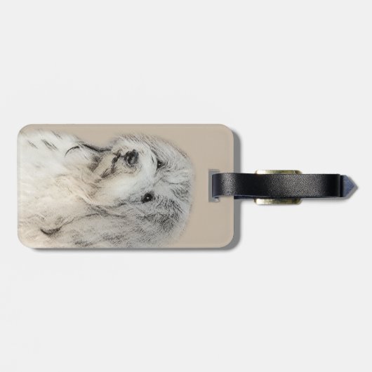 Havanees schilderen (Gold Sable) - Oorspronkelijke Bagagelabel (Achterkant horizontaal)