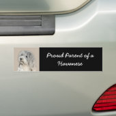 Havanees schilderen (Gold Sable) - Oorspronkelijke Bumpersticker (Op auto)