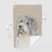 Havanees schilderen (Gold Sable) - Oorspronkelijke Golfhanddoek (Insitu)