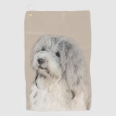 Havanees schilderen (Gold Sable) - Oorspronkelijke Golfhanddoek (Voorkant)