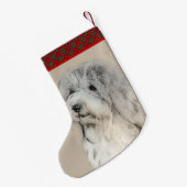 Havanees schilderen (Gold Sable) - Oorspronkelijke Kleine Kerstsok (Achterkant (Hangend))