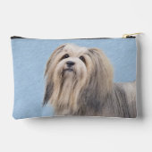 Havanees schilderij Zilver Schattige Originele Pet Etui (Achterkant)