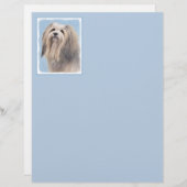 Havanees (zilver) schilderen - Kute Original Dog A (Voorkant / Achterkant)