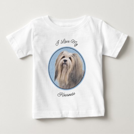 Havanees (zilver) schilderen - Kute Original Dog A (Voorkant)
