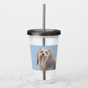 Havanees (zilver) schilderen - Kute Original Dog A Acryl Drinkbeker