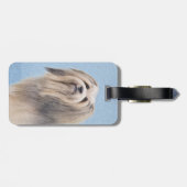 Havanees (zilver) schilderen - Kute Original Dog A Bagagelabel (Achterkant horizontaal)