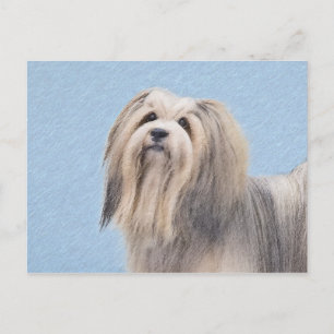Havanees (zilver) schilderen - Kute Original Dog A Briefkaart