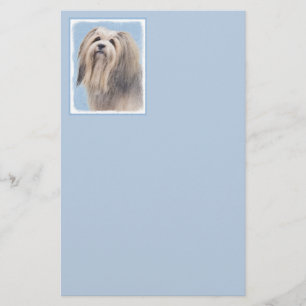 Havanees (zilver) schilderen - Kute Original Dog A Briefpapier