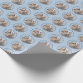 Havanees (zilver) schilderen - Kute Original Dog A Cadeaupapier (Hoek)