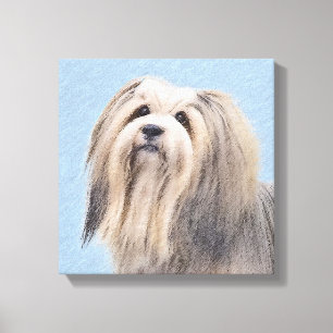 Havanees (zilver) schilderen - Kute Original Dog A Canvas Afdruk