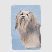 Havanees (zilver) schilderen - Kute Original Dog A Golfhanddoek (Voorkant)