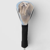 Havanees (zilver) schilderen - Kute Original Dog A Golfheadcover (Voorkant)