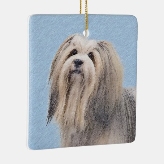 Havanees (zilver) schilderen - Kute Original Dog A Keramisch Ornament (Rechts)