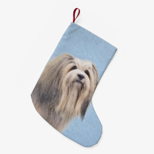 Havanees (zilver) schilderen - Kute Original Dog A Kleine Kerstsok