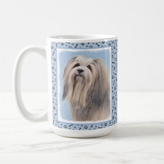Havanees (zilver) schilderen - Kute Original Dog A Koffiemok (Links)