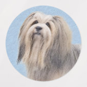 Havanees (zilver) schilderen - Kute Original Dog A Labels (Design 1)