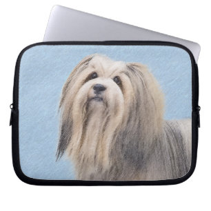 Havanees (zilver) schilderen - Kute Original Dog A Laptop Sleeve