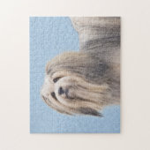 Havanees (zilver) schilderen - Kute Original Dog A Legpuzzel (Verticaal)