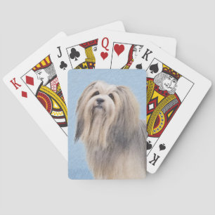 Havanees (zilver) schilderen - Kute Original Dog A Pokerkaarten