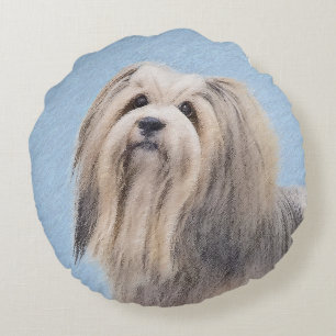 Havanees (zilver) schilderen - Kute Original Dog A Rond Kussen