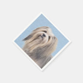 Havanees (zilver) schilderen - Kute Original Dog A Servet (Hoek)