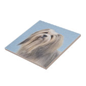 Havanees (zilver) schilderen - Kute Original Dog A Tegeltje (Zijkant)