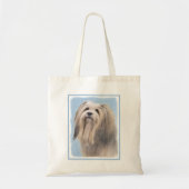 Havanees (zilver) schilderen - Kute Original Dog A Tote Bag (Voorkant)