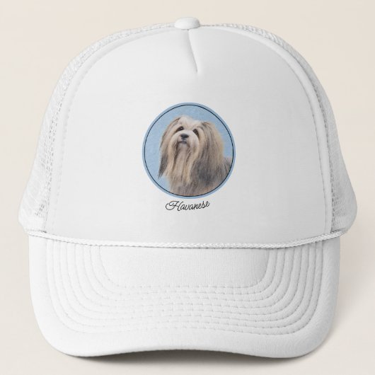 Havanees (zilver) schilderen - Kute Original Dog A Trucker Pet (Voorkant)