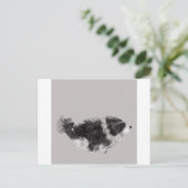 Havanese B&W Briefkaart (Staand voorkant)