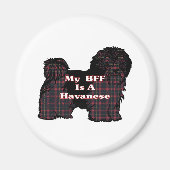 HAVANESE BFF-cadeautjes Magneet (Voorkant)
