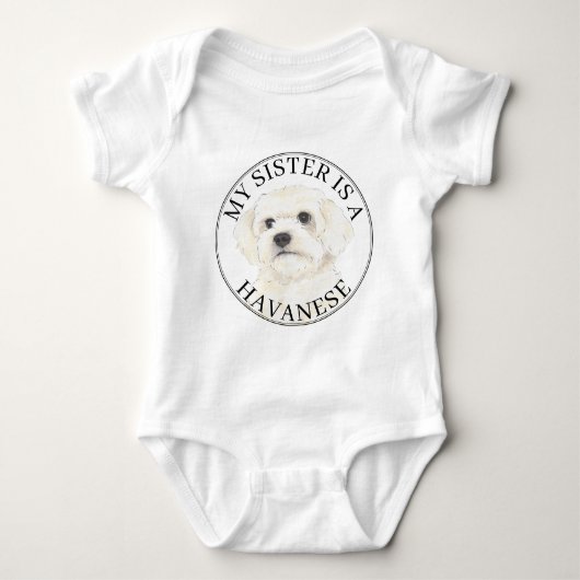 Havanese Big Sister Romper (Voorkant)