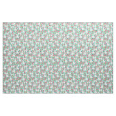 havanese bloemenhonden munt stof (Fat Quarter)